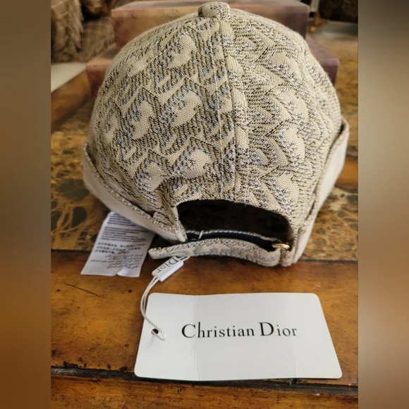 Dior Beige Monogram Cap - Picture 2 of 4